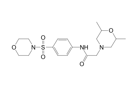 2H-1,4-Oxazine-4-acetamide, tetrahydro-2,6-dimethyl-N-[4-(4-morpholinylsulfonyl)phenyl]-
