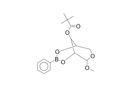 beta-D-RIBOPYRANOSIDE, METHYL-2,4-O-(PHENYLBORANDIYL)-3-O-PIVALOYL-