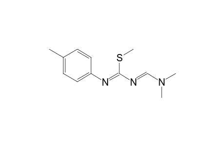 4-Dimethylamino-2-methylsulfanyl-1-p-tolyl-1,3-diazabuta-1.3-diene