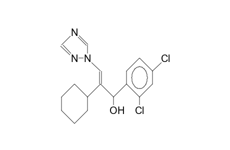 Benzenemethanol, 2,4-dichloro-.alpha.-[1-cyclohexyl-2-(1H-1,2,4-triazol-1-yl)ethenyl]-