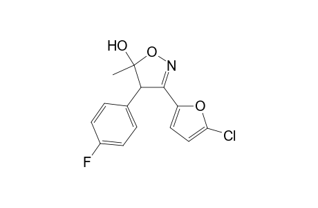 3-(5-Chlorofuran-2-yl)-4-(4-fluorophenyl)-5-hydroxy-5-methyl-2-isoxazoline