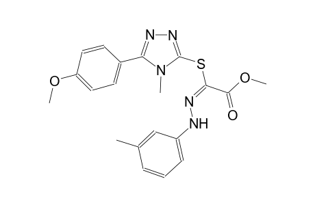 methyl (2E)-{[5-(4-methoxyphenyl)-4-methyl-4H-1,2,4-triazol-3-yl]sulfanyl}[(3-methylphenyl)hydrazono]ethanoate