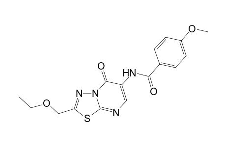 Benzamide, N-[2-(ethoxymethyl)-5-oxo-5H-[1,3,4]thiadiazolo[3,2-a]pyrimidin-6-yl]-4-methoxy-