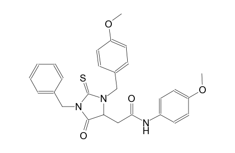 2-[1-benzyl-3-(4-methoxybenzyl)-5-oxo-2-thioxo-4-imidazolidinyl]-N-(4-methoxyphenyl)acetamide