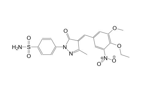 benzenesulfonamide, 4-[(4E)-4-[(4-ethoxy-3-methoxy-5-nitrophenyl)methylene]-4,5-dihydro-3-methyl-5-oxo-1H-pyrazol-1-yl]-