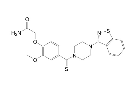 acetamide, 2-[4-[[4-(1,2-benzisothiazol-3-yl)-1-piperazinyl]carbonothioyl]-2-methoxyphenoxy]-