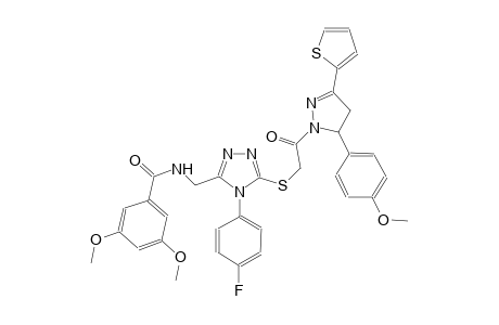 benzamide, N-[[5-[[2-[4,5-dihydro-5-(4-methoxyphenyl)-3-(2-thienyl)-1H-pyrazol-1-yl]-2-oxoethyl]thio]-4-(4-fluorophenyl)-4H-1,2,4-triazol-3-yl]methyl]-3,5-dimethoxy-