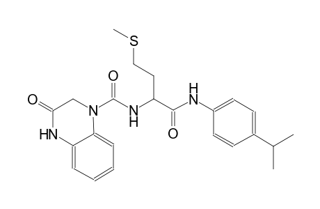 1(2H)-quinoxalinecarboxamide, 3,4-dihydro-N-[(1S)-1-[[[4-(1-methylethyl)phenyl]amino]carbonyl]-3-(methylthio)propyl]-3-oxo-
