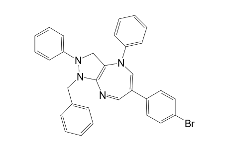 1-Benzyl-2,4-diphenyl-6-(4'-bromophenyl)-2,3-dihydropyrazolo[3,4-b][1,4]diazepine