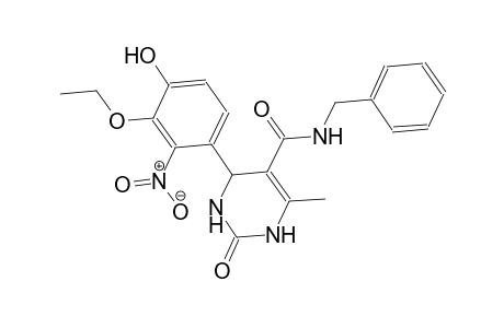 N-benzyl-4-(3-ethoxy-4-hydroxy-2-nitrophenyl)-6-methyl-2-oxo-1,2,3,4-tetrahydro-5-pyrimidinecarboxamide