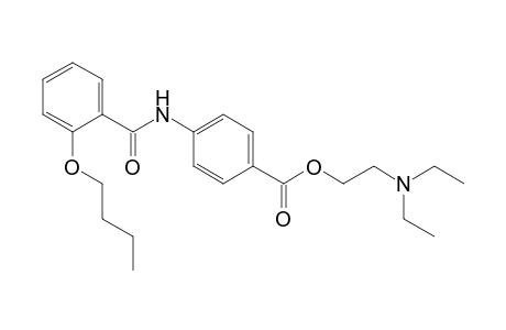 p-(o-butoxybenzamido)benzoic acid, 2-(diethylamino)ethyl ester