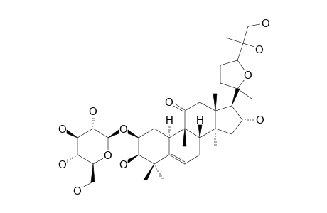 #7;(2-BETA,3-BETA,9-BETA,10-ALPHA,16-ALPHA,20-XI,24-XI)-20,24-EPOXY-2-(BETA-D-GLUCOPYRANOSYLOXY)-3,16,25,26-TETRAHYDROXY-9-METHYL-19-NORLANOST-5-ENE-3-ONE