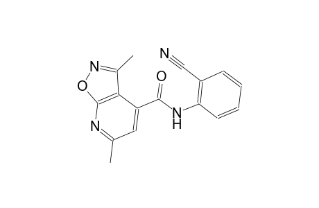 isoxazolo[5,4-b]pyridine-4-carboxamide, N-(2-cyanophenyl)-3,6-dimethyl-