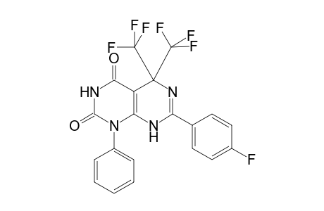 7-(4-Fluorophenyl)-1-phenyl-5,5-bis(trifluoromethyl)-5,8-dihydropyrimido[4,5-d]pyrimidine-2,4(1H,3H)-dione