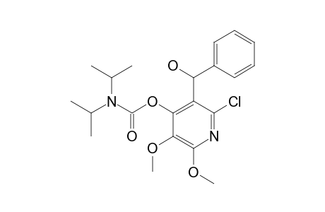 6-CHLORO-2,3-DIMETHOXY-5-(1-HYDROXY-1-PHENYLMETHYL)-4-PYRIDYL-N,N-DIISOPROPYLCARBMATE