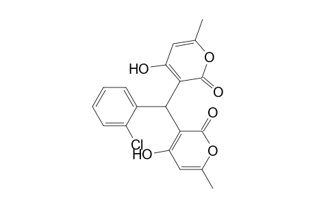 2H-Pyran-2-one, 3,3'-[(2-chlorophenyl)methylene]bis[4-hydroxy-6-methyl-