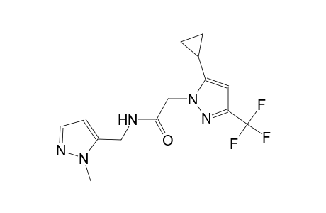 2-[5-cyclopropyl-3-(trifluoromethyl)-1H-pyrazol-1-yl]-N-[(1-methyl-1H-pyrazol-5-yl)methyl]acetamide