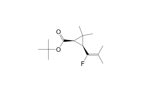 Cyclopropanecarboxylic acid, 3-(1-fluoro-2-methyl-1-propenyl)-2,2-dimethyl-, 1,1-dimethylethyl ester, cis-(.+-.)-