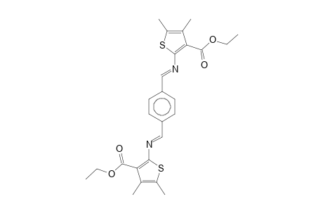 1,4-Bis[(3-ethoxycarbonyl-4,5-dimethyl-2-thienylimino)methyl]benzene