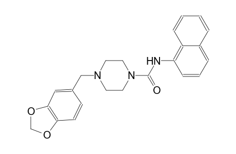 4-(1,3-benzodioxol-5-ylmethyl)-N-(1-naphthyl)-1-piperazinecarboxamide