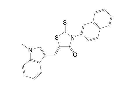 (5Z)-5-[(1-methyl-1H-indol-3-yl)methylene]-3-(2-naphthyl)-2-thioxo-1,3-thiazolidin-4-one