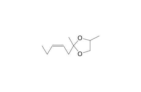 2,4-DIMETHYL-2-(CIS-2-PENTENYL)-1,3-DIOXOLANE (ISOMER MIXTURE)