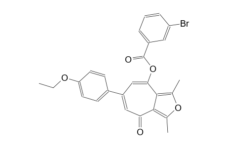 6-(4-ethoxyphenyl)-1,3-dimethyl-4-oxo-4H-cyclohepta[c]furan-8-yl 3-bromobenzoate
