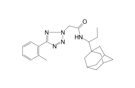 Acetamide, N-(1-adamantan-1-ylpropyl)-2-(5-o-tolyltetrazol-2-yl)-