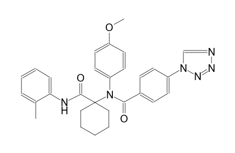 benzamide, N-(4-methoxyphenyl)-N-[1-[[(2-methylphenyl)amino]carbonyl]cyclohexyl]-4-(1H-tetrazol-1-yl)-