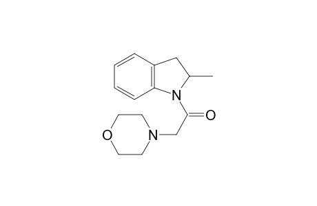 1-(2-Methyl-2,3-dihydroindol-1-yl)-2-(4-morpholinyl)ethanone