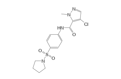 4-chloro-1-methyl-N-[4-(1-pyrrolidinylsulfonyl)phenyl]-1H-pyrazole-5-carboxamide