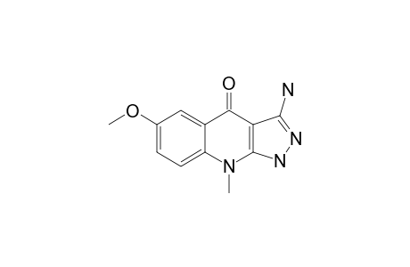 3-AMINO-9-METHYL-6-METHOXY-1H-PYRAZOLO-[3,4-B]-4-QUINOLONE