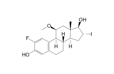 (8S,9S,11S,13S,14S,16R,17R)-2-fluoranyl-16-iodanyl-11-methoxy-13-methyl-6,7,8,9,11,12,14,15,16,17-decahydrocyclopenta[a]phenanthrene-3,17-diol