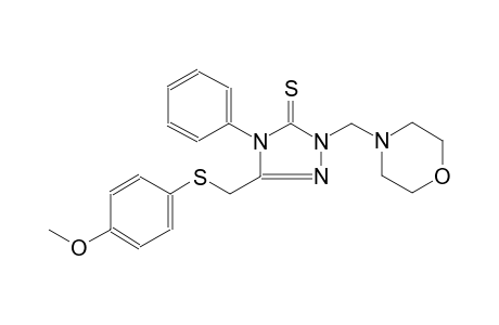 3H-1,2,4-triazole-3-thione, 2,4-dihydro-5-[[(4-methoxyphenyl)thio]methyl]-2-(4-morpholinylmethyl)-4-phenyl-