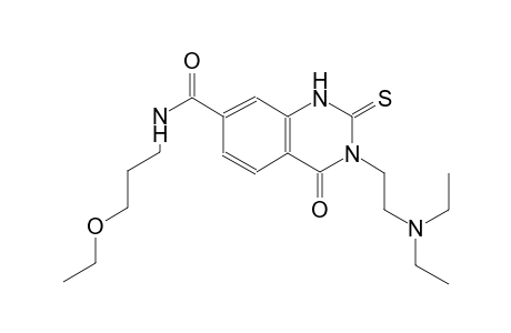 7-quinazolinecarboxamide, 3-[2-(diethylamino)ethyl]-N-(3-ethoxypropyl)-1,2,3,4-tetrahydro-4-oxo-2-thioxo-