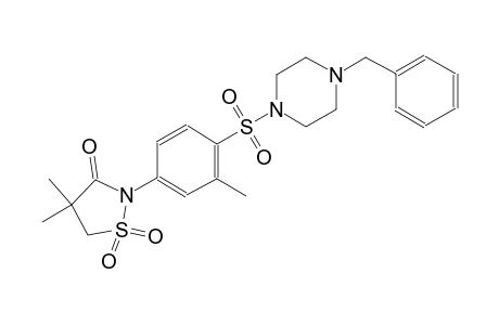 3-isothiazolidinone, 4,4-dimethyl-2-[3-methyl-4-[[4-(phenylmethyl)-1-piperazinyl]sulfonyl]phenyl]-, 1,1-dioxide