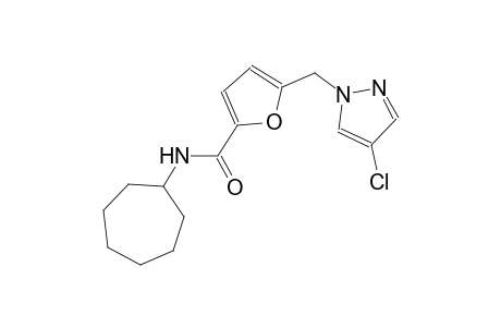 2-furancarboxamide, 5-[(4-chloro-1H-pyrazol-1-yl)methyl]-N-cycloheptyl-