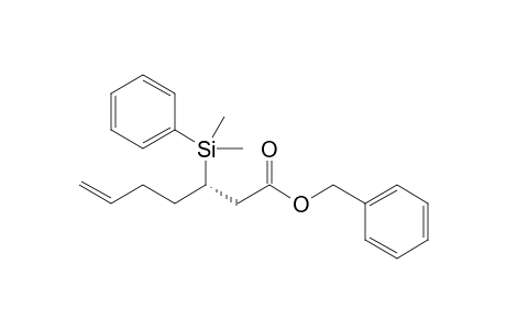 Benzyl (3S)-3-dimethyl(phenyl)silylhept-6-enoate