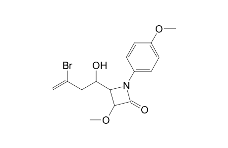 N-(4-Methoxyphenyl)-4-(3-bromo-1-hydroxybut-3-en-1-yl)-3-methoxy-2-azetidinone