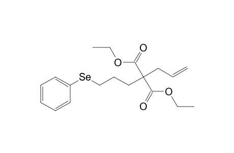 Diethyl (3-benzeneselenylpropyl)-(2-propen-1-yl)propanedioate