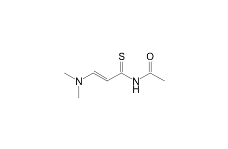 N-[(E)-3-(dimethylamino)-1-sulfanylideneprop-2-enyl]acetamide