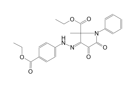 ethyl (3E)-3-{[4-(ethoxycarbonyl)phenyl]hydrazono}-2-methyl-4,5-dioxo-1-phenyl-2-pyrrolidinecarboxylate