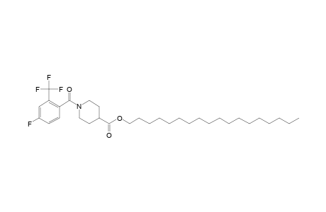 Isonipecotic acid, N-(4-fluoro-2-trifluoromethylbenzoyl)-, octadecyl ester