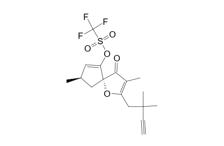 Methanesulfonic acid, trifluoro-,2-(2,2-dimethyl-3-butynyl)-3,8-dimethyl-4-oxo-1-oxaspiro[4.4]nona-2,6-dien-6-yl ester, (5R,trans)-