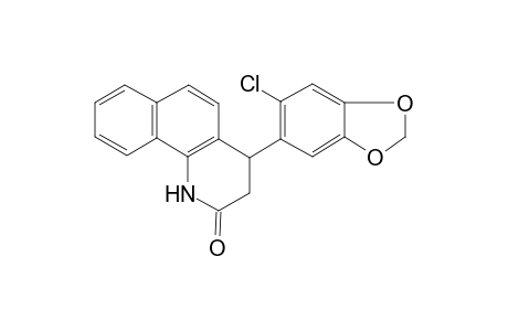 4-(6-Chloro-1,3-benzodioxol-5-yl)-3,4-dihydrobenzo[h]quinolin-2(1H)-one