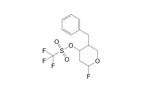(+-)-Trifluoromethanesulfonic acid 5-benzyl-2-fluorotetrahydropyran-4-yl ester