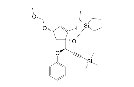 triethyl-[[(1S,4S)-2-iodo-4-(methoxymethoxy)-1-[(1R)-1-(phenoxy)-3-trimethylsilylprop-2-ynyl]-1-cyclopent-2-enyl]oxy]silane