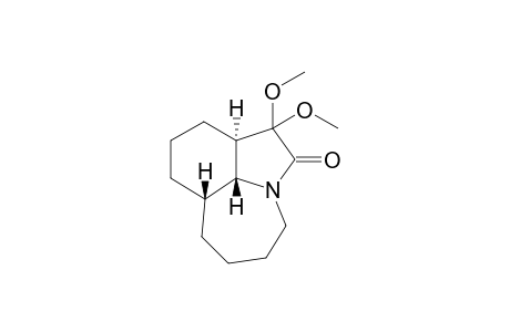 3,3-Dimethoxydecahydroazepino[3,2,1-hi]indol-2-one