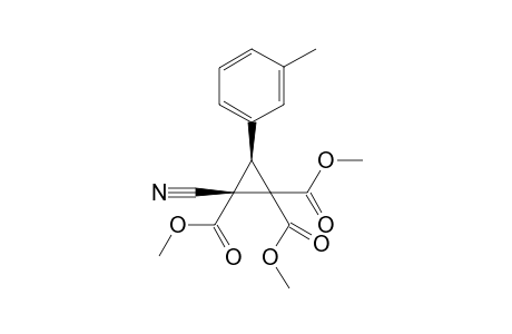 Trimethyl (2R*,3R*)-2-cyanocyclopropane-3-(3-methylphenyl)-1,1,2-tricarboxylate