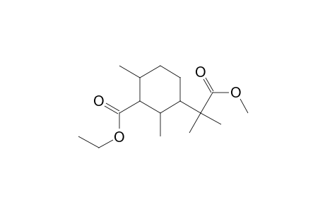 Cyclohexaneacetic acid, 3-(ethoxycarbonyl)-.alpha.,.alpha.,2,4-tetramethyl-, methyl ester